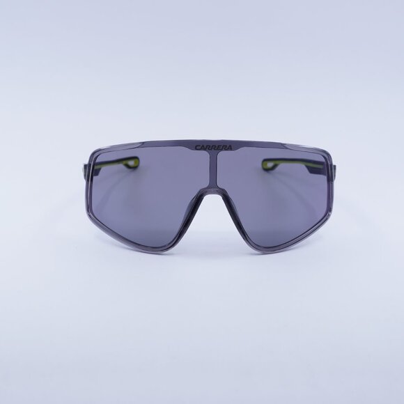 CARRERA 4017/S 0XYO MT Sunglasses Light Grey/Yellow Shield Frame, Green Lenses - Picture 2 of 11
